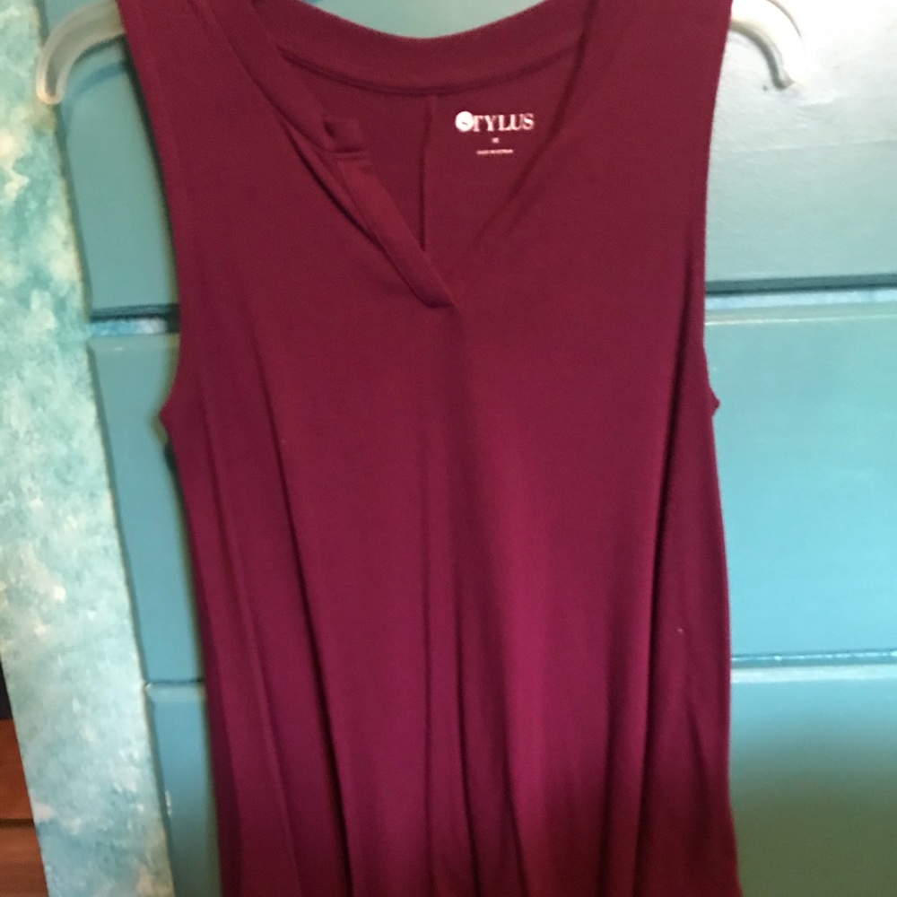Burgundy Tank Top